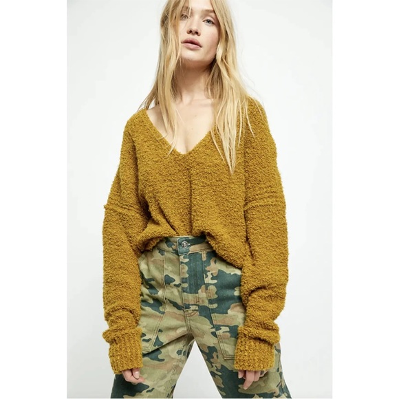 Free People Finders Keepers Moss Sweater - Picture 1 of 9